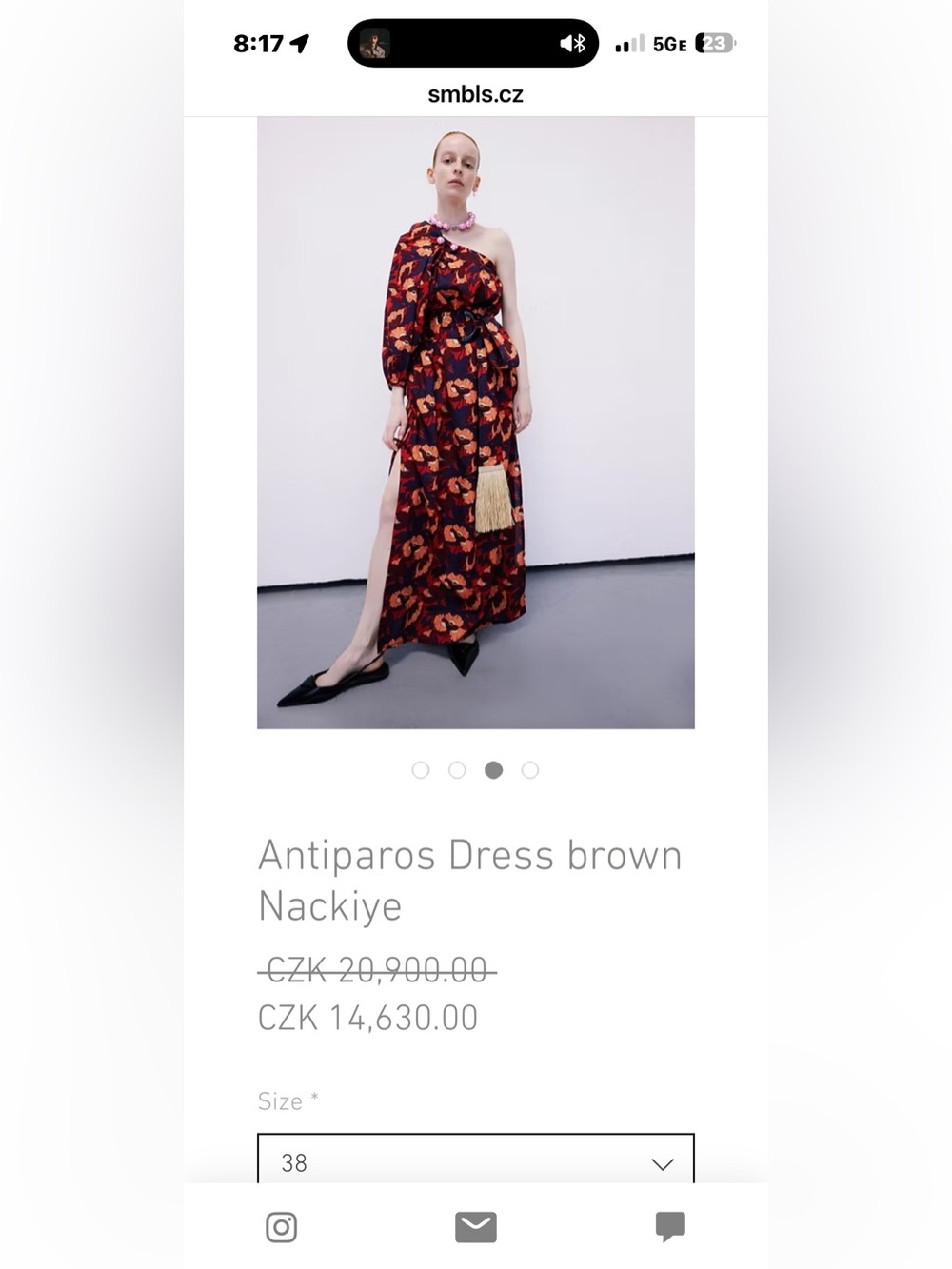 Nackiye Antiparos Club De La Mer one shoulder dress